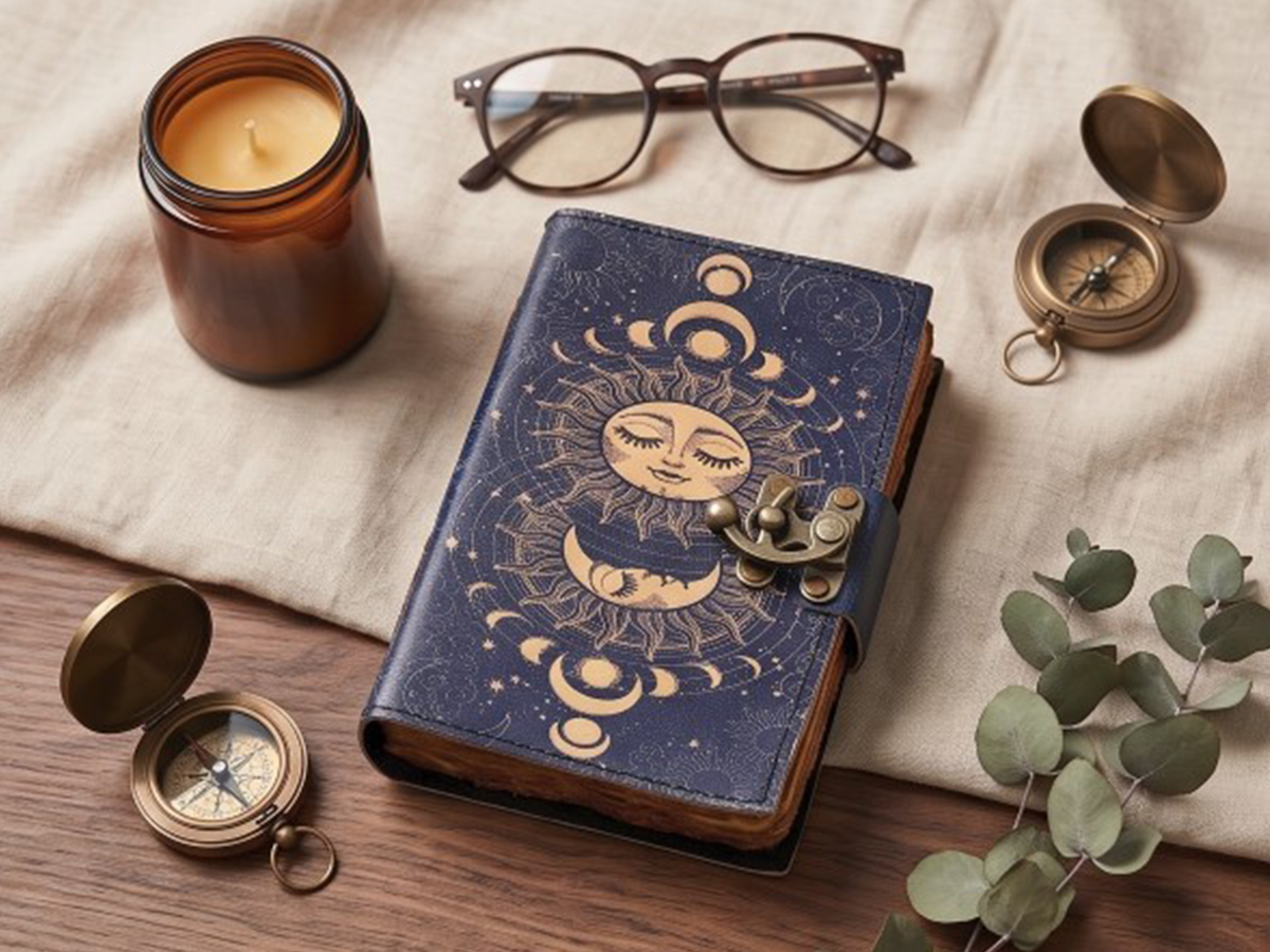 Sun & Moon Leather Journal