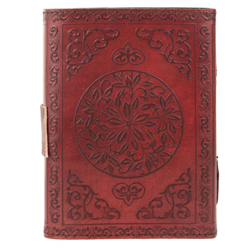 VINTAGE LEATHER JOURNAL WITH LOCK- DECKLE EDGED ANTIQUE JOURNAL - Image 6