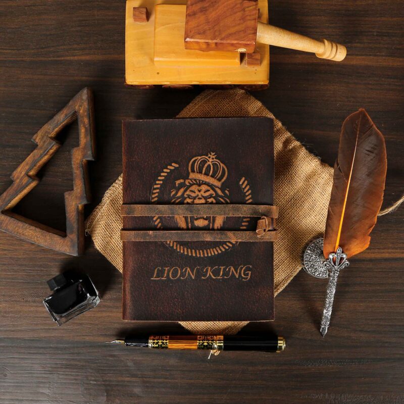 LION KING VINTAGE LEATHER BOUND JOURNAL - Image 2