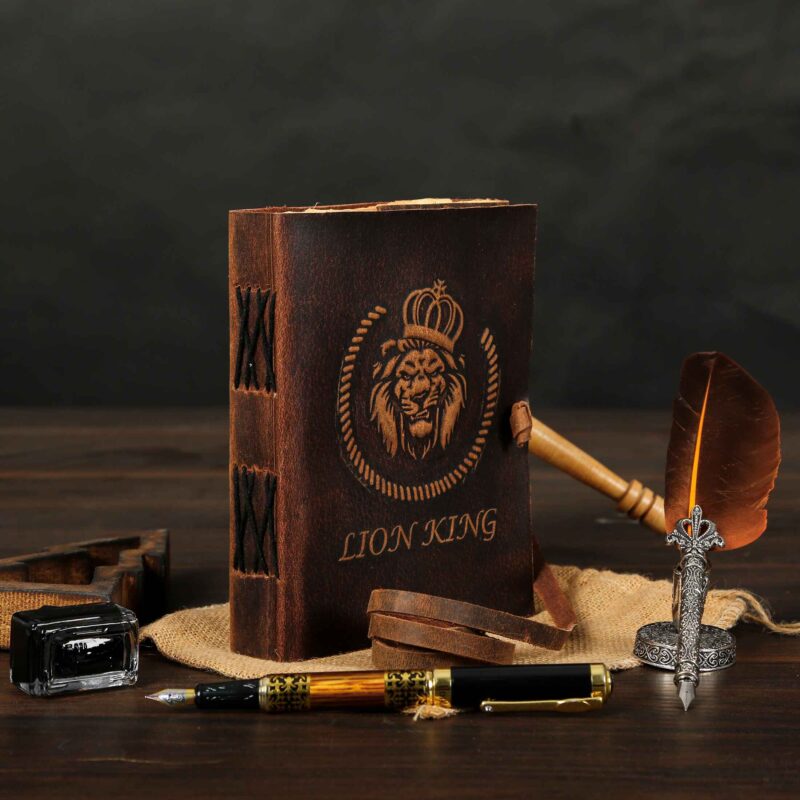 LION KING VINTAGE LEATHER BOUND JOURNAL - Image 5